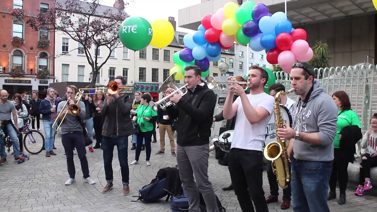 Stomptown Brass live by Central Bank of Ireland