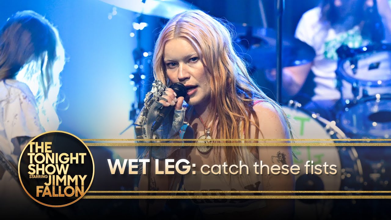Wet Leg: catch these fists | The Tonight Show Starring Jimmy Fallon