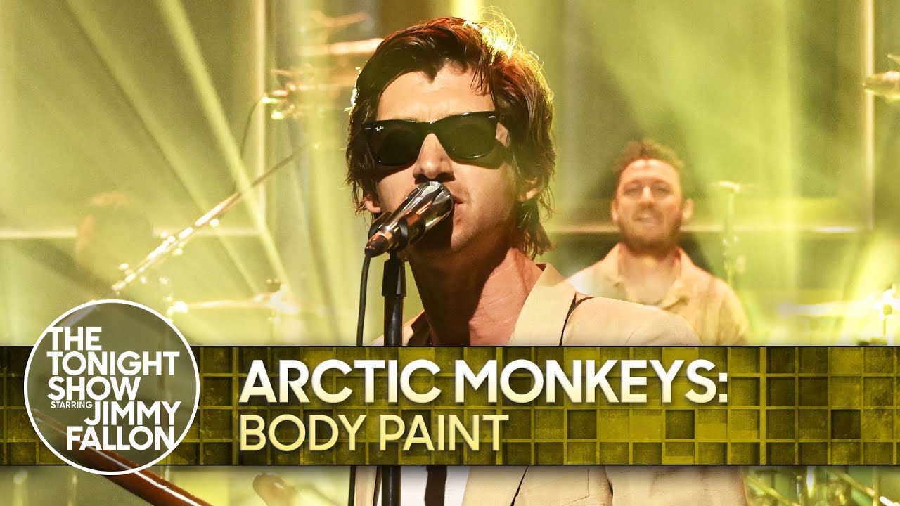 Arctic Monkeys: Body Paint | The Tonight Show Starring Jimmy Fallon