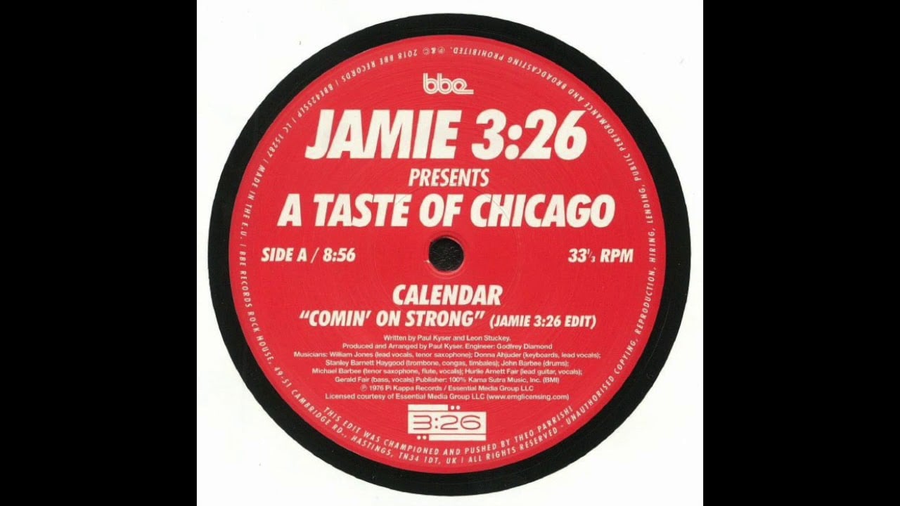 Calendar - "Comin' On Strong" (Jamie 3:26 edit)