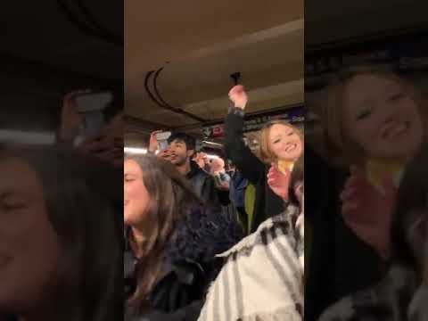 Subway dance party after Robyn concert @ MSG 3/8/19